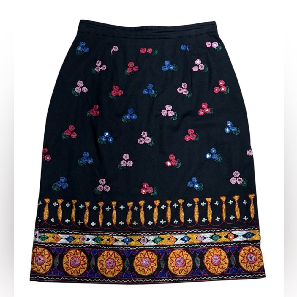 Anna Sui, Embroidered Pencil Skirt